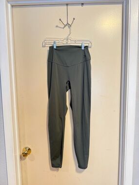 Gymshark High-Waist Leggings in Olive Green